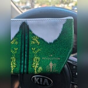 Elf‎ Cosmetics Revolution Green Makeup Bag Cosmetic Travel Pouch